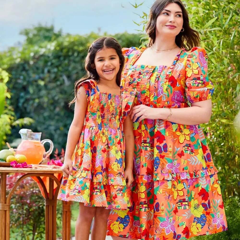 Disney Parks Encanto Tropical Floral Smocked Tiered Dress Plus Size 3X